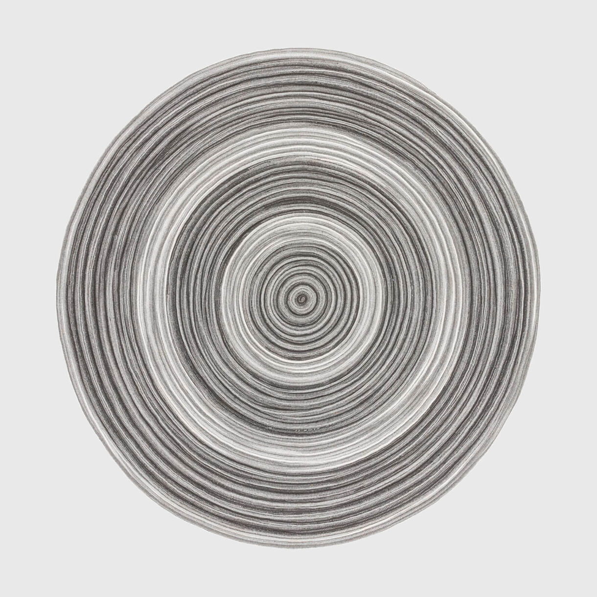 Levante Rug, Circle Double Grey